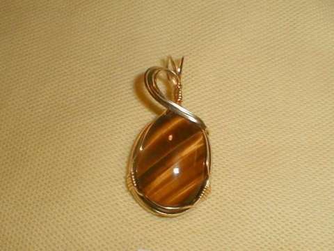 Wire Wrapped Tiger Eye