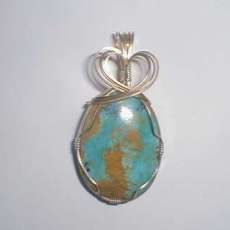 Wire Wrapped Kingman Turquoise