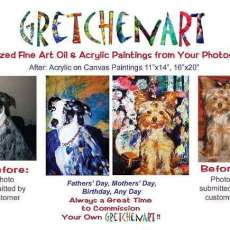 GretchenArt Before and After: Dogs