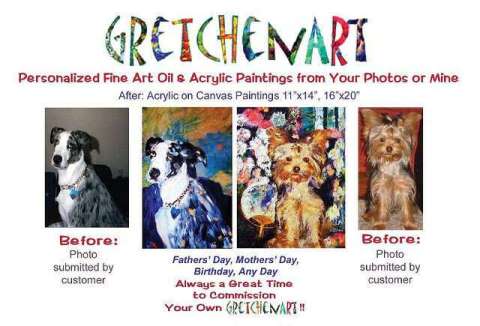 GretchenArt Before and After: Dogs