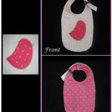 Bird Applique Bibs