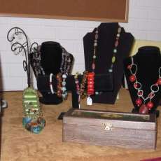 close up jewelry display