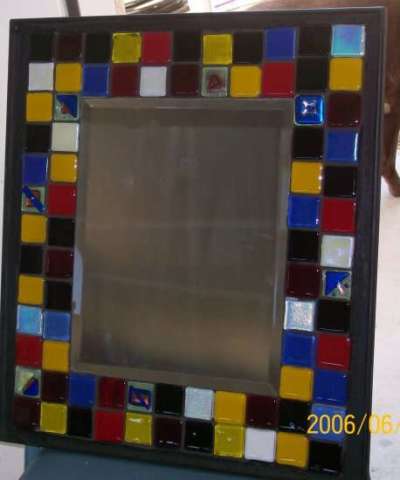 Fused Glass mirror