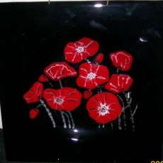 Poppies on Black