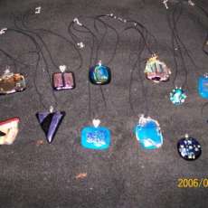 Fused Glass Pendants