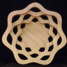Basket, 4 row, 8 wave, Curly Maple