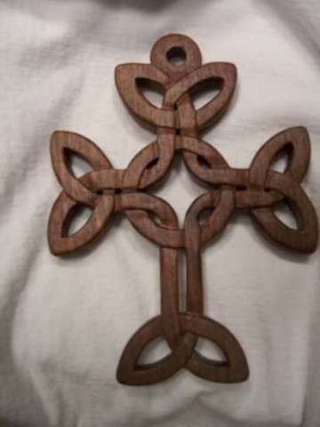 Celtic Cross in Walnut