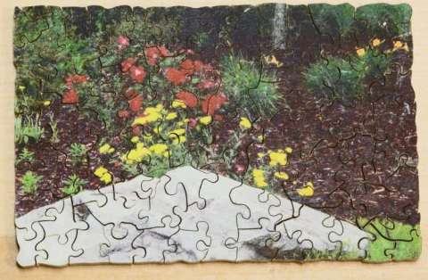 Flower garden jigsaw puzzle