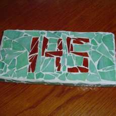 house numbers in glass