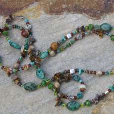 48" Handmade Beaded Necklace