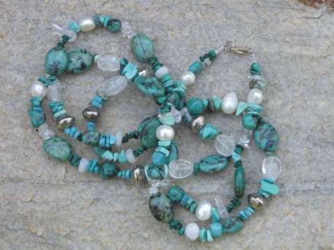 48" Handmade Beaded Necklace