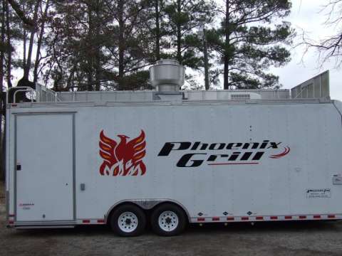 Phoenix Grill Back of Trailer