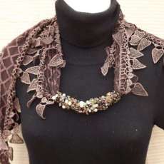 part of my lace collection silk sheer scarf I adorn with elegance