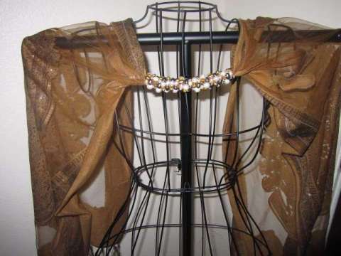 Sheer silk collection with pearls and semi precious stones