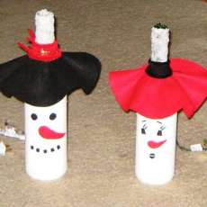 Snow Boy & Girl Bottles Lamps