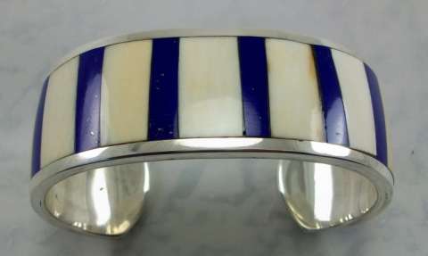 Lapus and Ivory braclet. Inlay is one of our specilities