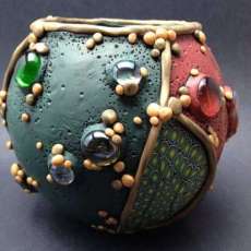 Vase with Glass Gems