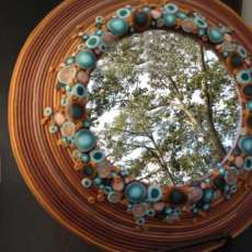 Upcycled Plate Mirror