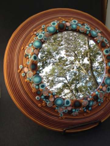 Upcycled Plate Mirror