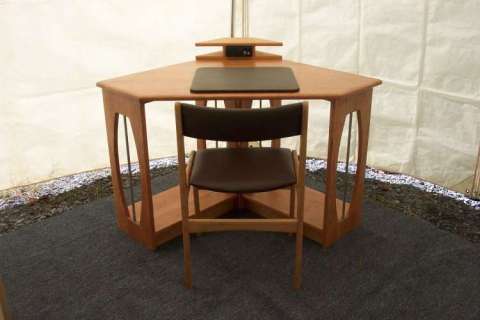 Lap top table and chair