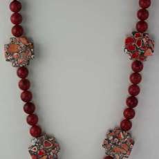 Bamboo Coral with Magnesite Crosses