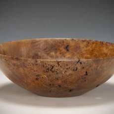 Claro Walnut Burl bowl