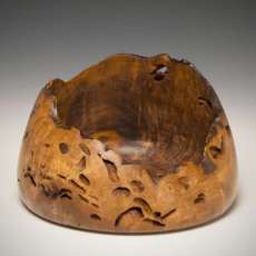 Walnut burl bowl