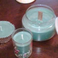 Gift set with 1 wooden wick candle