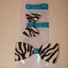 custom zebra bow pack