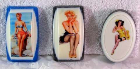 Vintage Pin Up Girl Artisan Soap