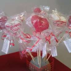 Candy Coated Cake Hearts