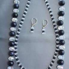 Blue Goldstone with Crytal