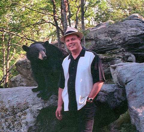 David and Mildred the Bear at Grandfather Mountain