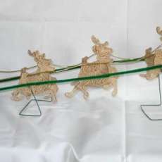 Santa, Sleigh and Reindeer