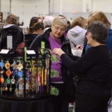 Shoppers Choosing Unique Stocking Stuffers