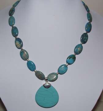 Turquoise Necklace, Bracelet and Earrings Set