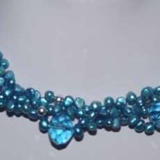 Twisted Fresh Water Pearl Necklace, Earring and Bracelet Set