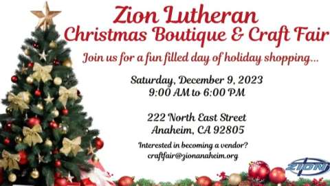 Zion Christmas Boutique & Craft Fair