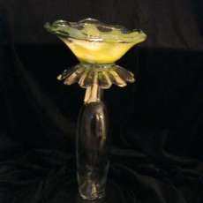 Birdbath, bird feeder, or candle holder