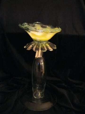 Birdbath, bird feeder, or candle holder