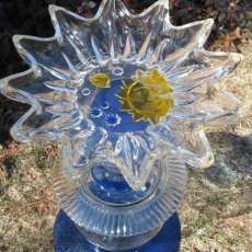 Sun and Moon Birdbath