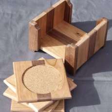 Cherry and Walnut Coasters
