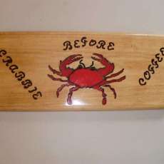 Crabbie Before Coffee Plaque