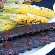Smoked Ribs and Corn on the Cob