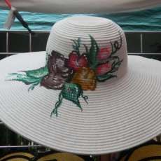 Hand Painted - Sun Hat