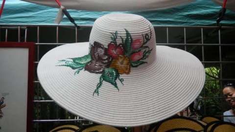 Hand Painted - Sun Hat