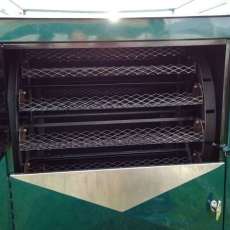 open view of roasting area