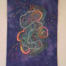 Explosion ( hand embroidered )