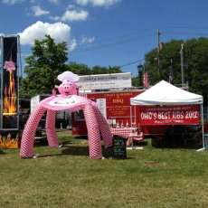 Our set up for a show