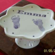 Baby Platter with footprint